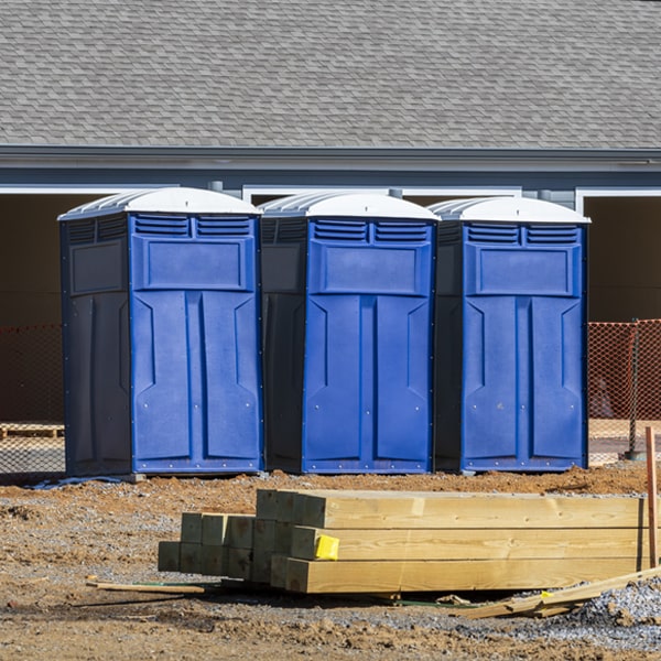 is there a specific order in which to place multiple porta potties in Elkland Pennsylvania